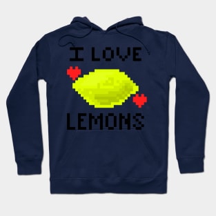 I love lemons pixel Hoodie